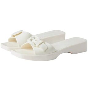 Veronica Beard - Davina Jelly Elegant Cream Slide Sandals Sz 9